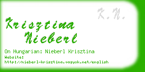 krisztina nieberl business card